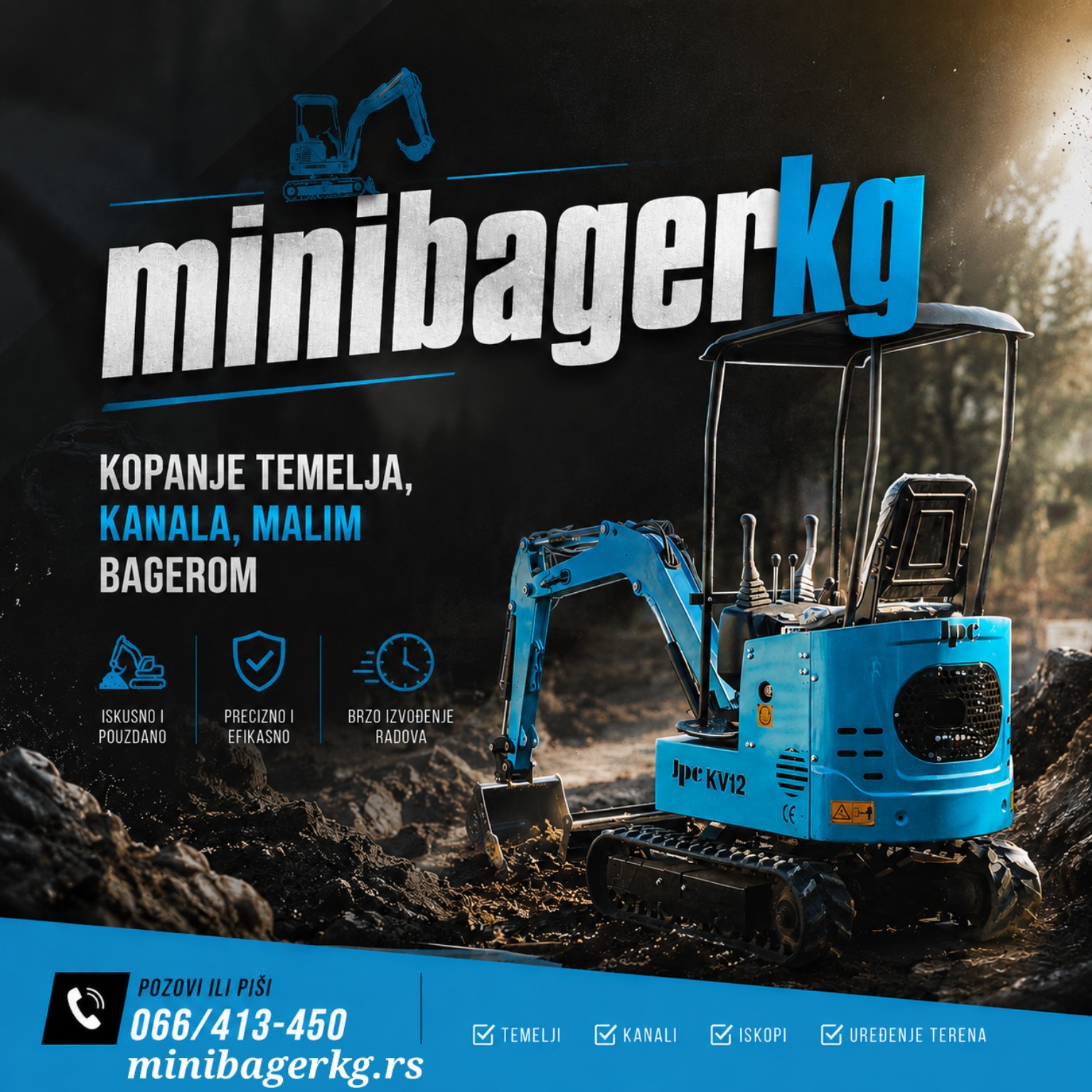 Mini bager minibagerkg